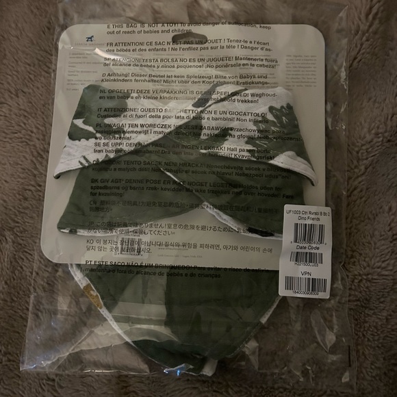 Little Unicorn Reversible Dinosaur 🦖🦕 Bandana Bibs - Picture 2 of 3